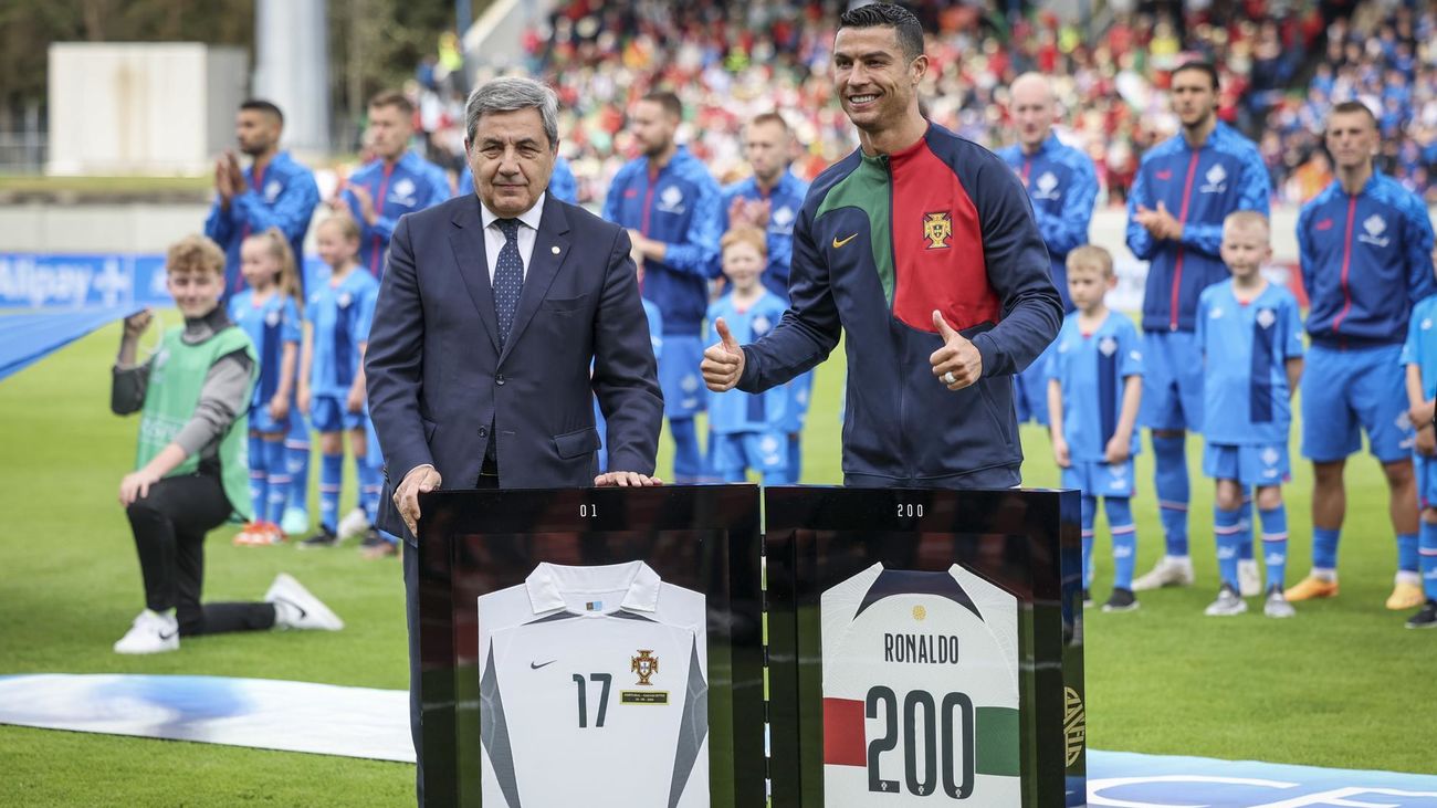 Cristiano Ronaldo logra un nuevo hito: 200 partidos con Portugal