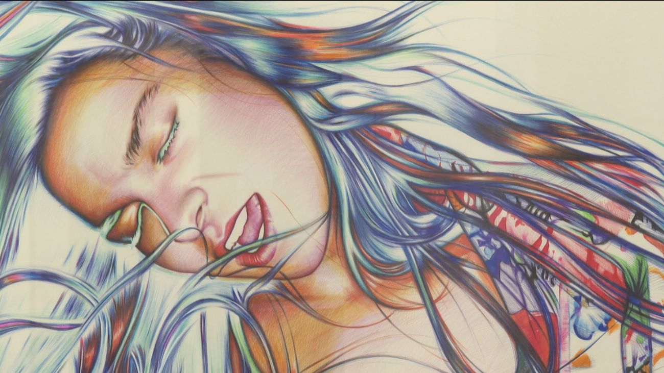 El conocido como Caravaggio del boli Bic presenta su exposición a color en Madrid