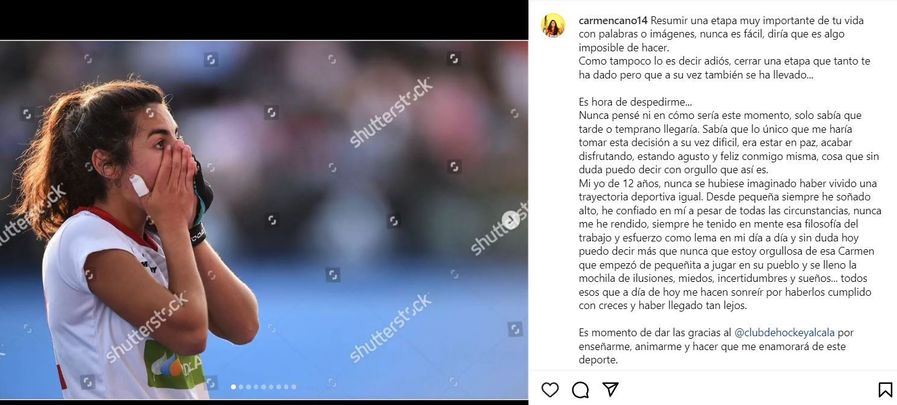 Despedida de Carmen Cano / Instagram