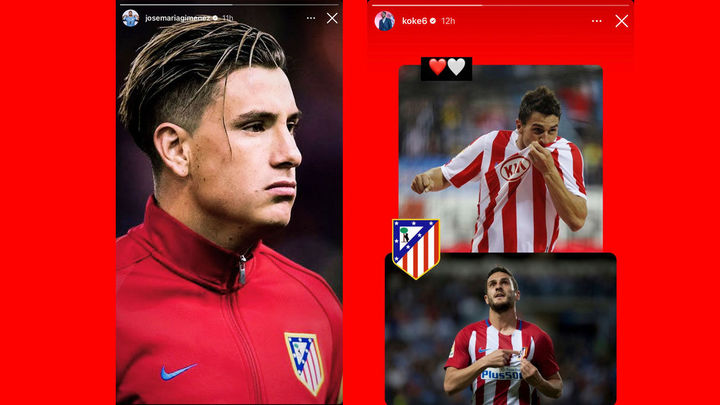 Los jugadores del Atlético de Madrid Koke y Giménez / REDACCIÓN