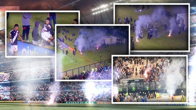 La ira de los aficionados del Vasco de Gama