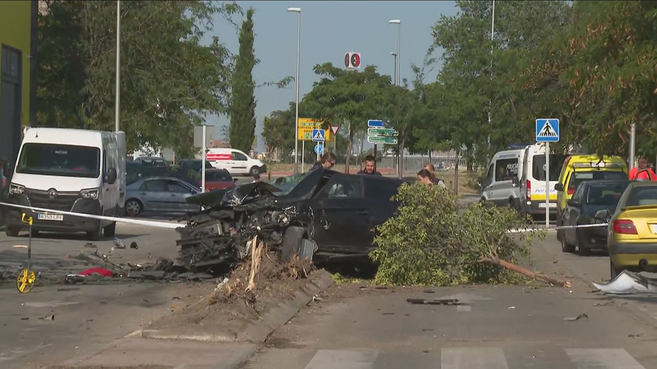 Muere un hombre de 63 años en un accidente con un coche que huía de la Policía en Villaverde
