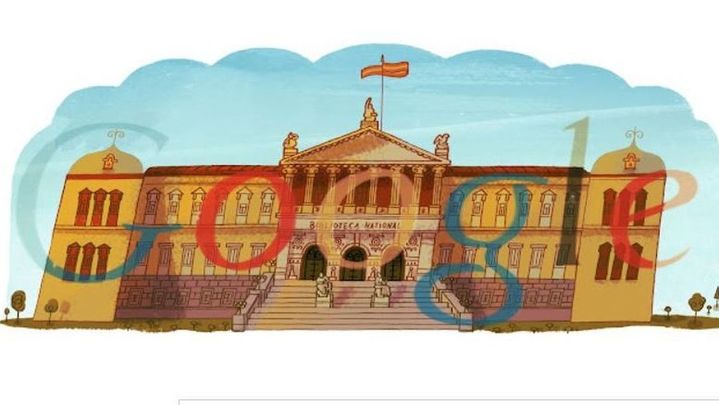 Homenaje a la Biblioteca Nacional / GOOGLE