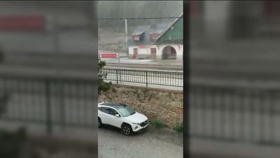 Tormentas de granizo y temperaturas extremas en Madrid en el primer día de ola de calor