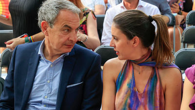 Zapatero arropa a Irene Montero mientras Sánchez reconoce sus "diferencias" con ella