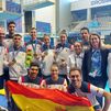 Antolino, Arévalo, Velázquez y Camacho, bronce en trampolín en los Euro Games