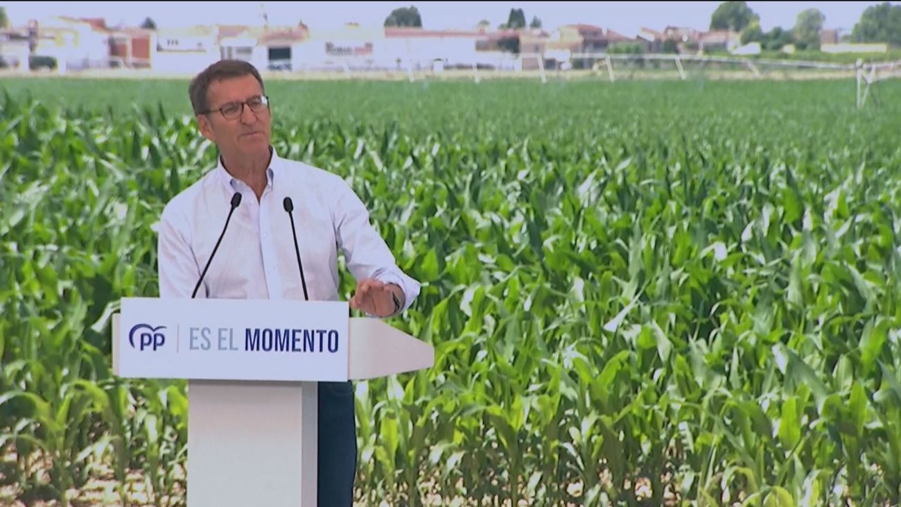 "El país va como una moto estropeada", responde Feijóo a Sánchez