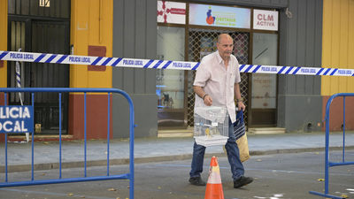 Desalojadas 16 personas tras derrumbarse el primer piso de un edificio en Ciudad Real