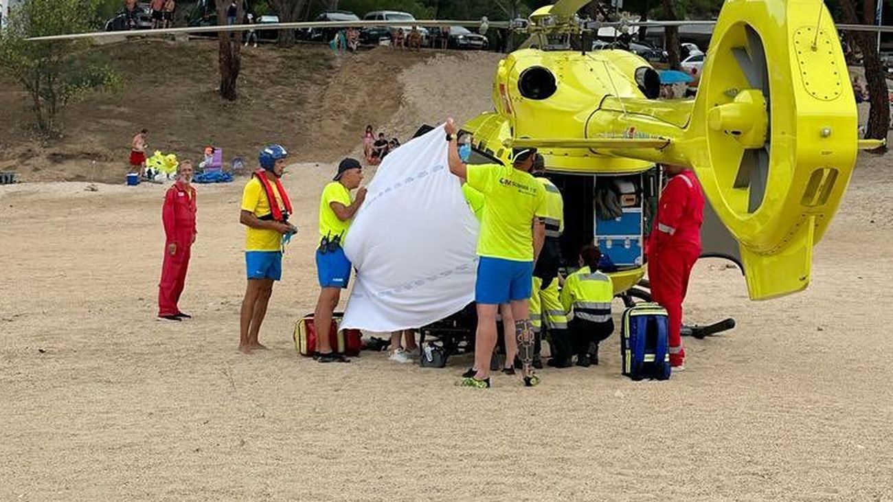 Una mujer herida tras caer por una ladera en el Pantano de San Juan