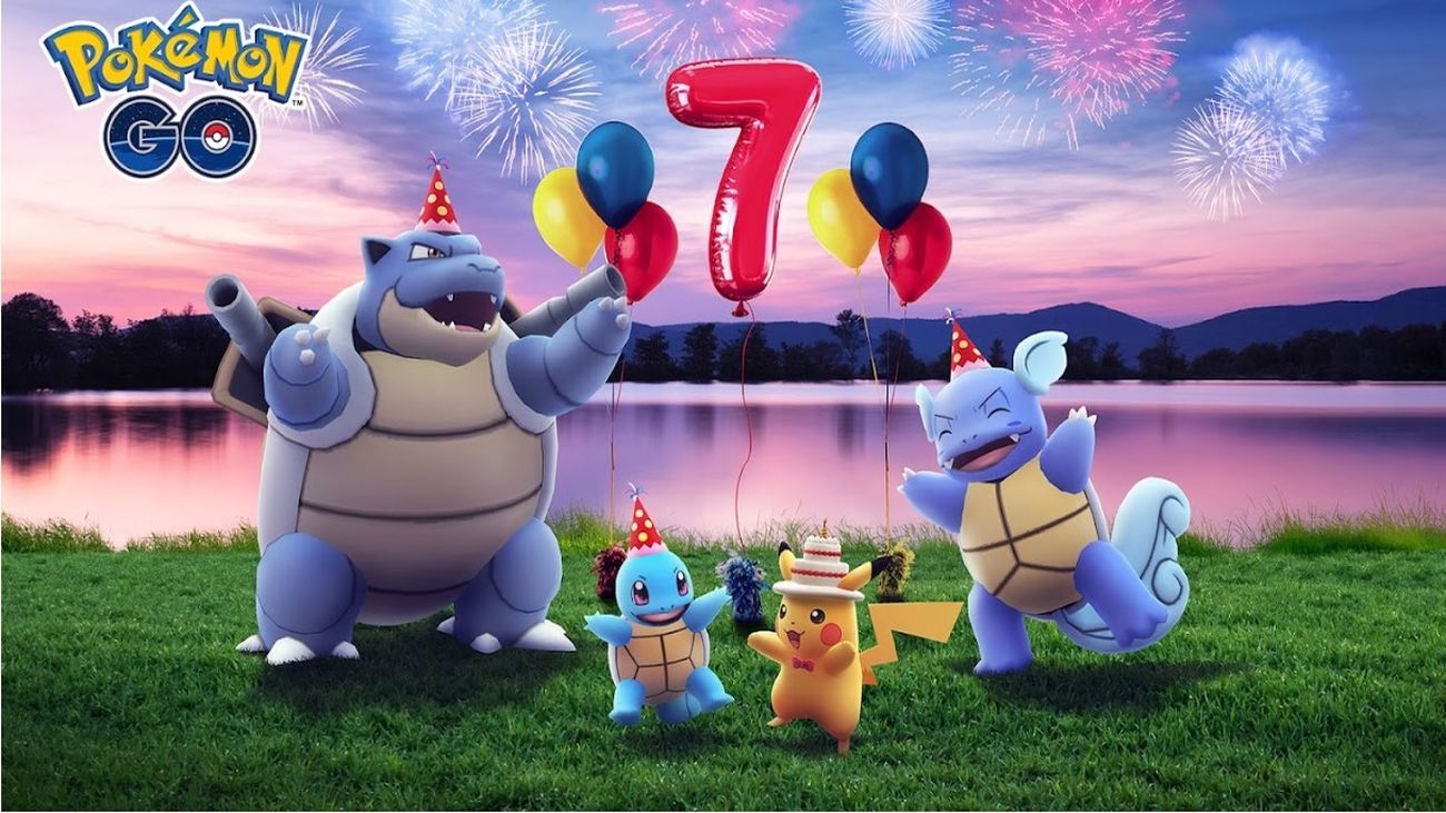 El videojuego Pokémon GO celebra su séptimo cumpleaños con siete días de bonificaciones y contenidos especiales