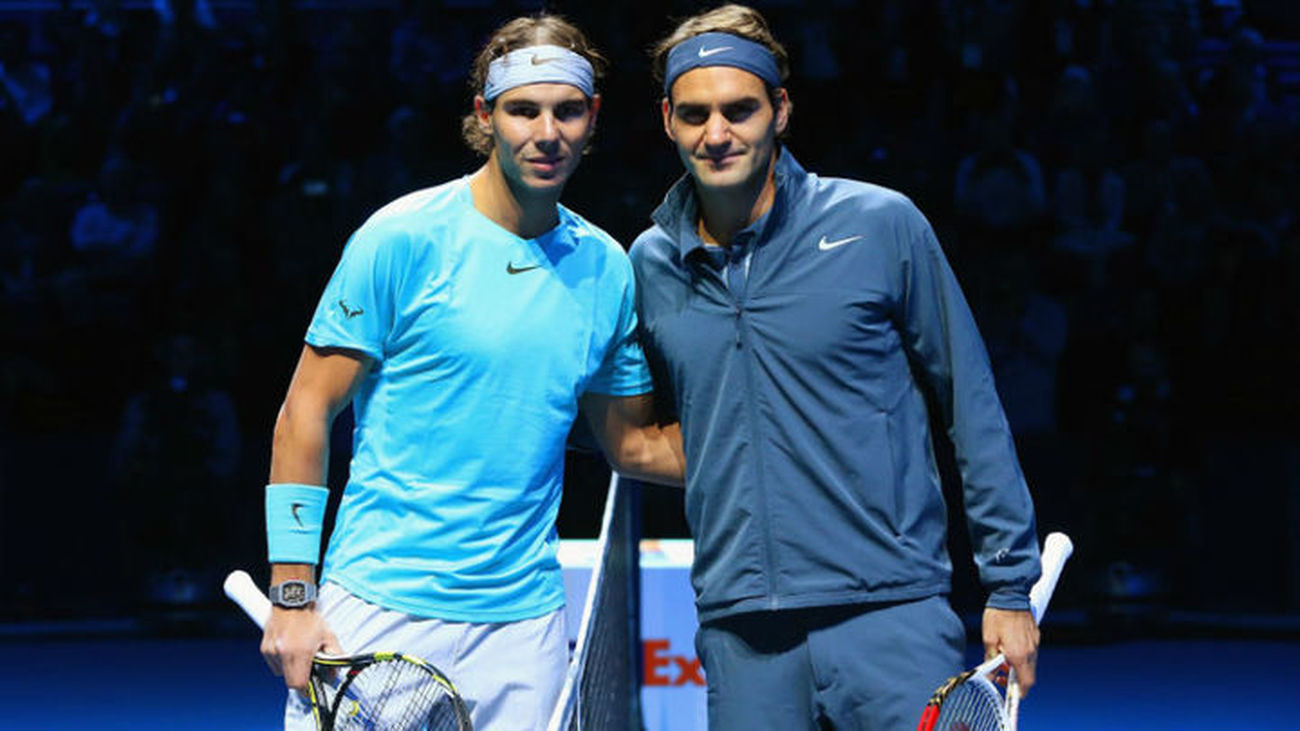 Nadal y Federer juntos en pista