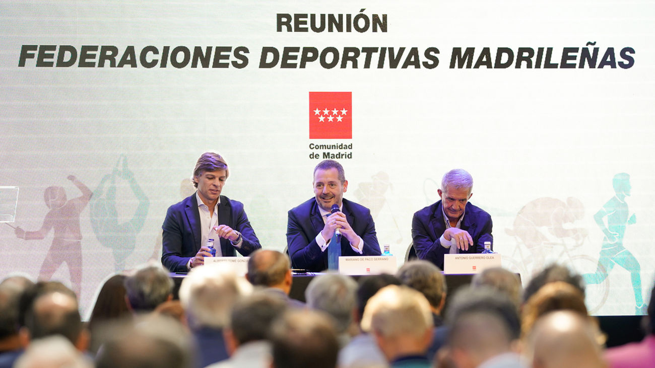 La Comunidad de Madrid destaca la labor que realizan las federaciones deportivas