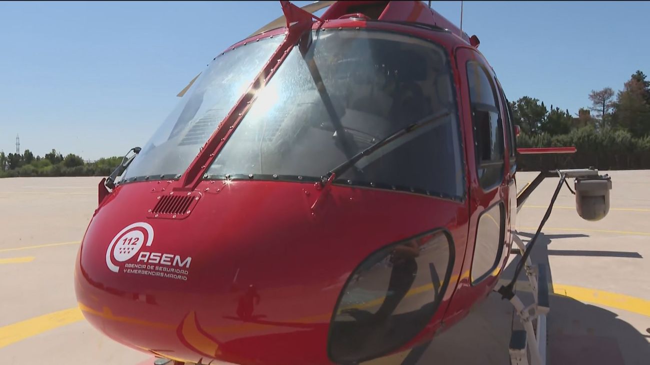 Helicóptero que participa en el Plan INFOMA