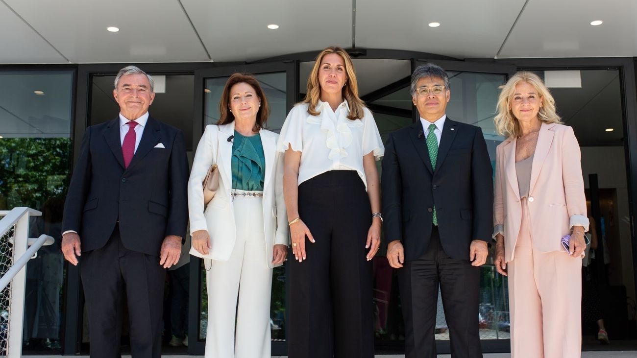 La alcaldesa de Pozuelo de Alarcón, Paloma Tejero, en la inauguración de las nuevas oficinas de Fujitsu