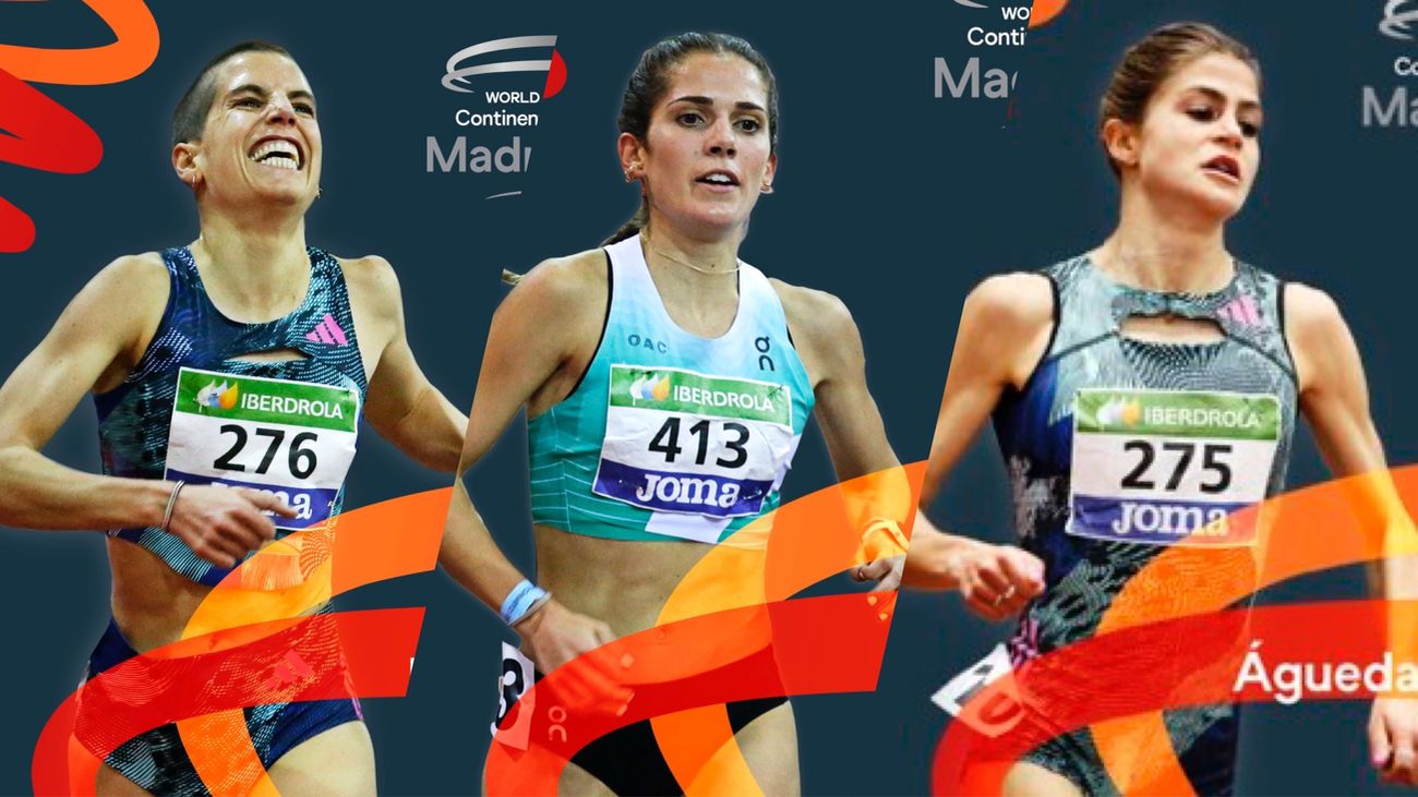 Marta Pérez, Águeda Marqués y Marta García, 1.500 de altura para el mitin de Madrid