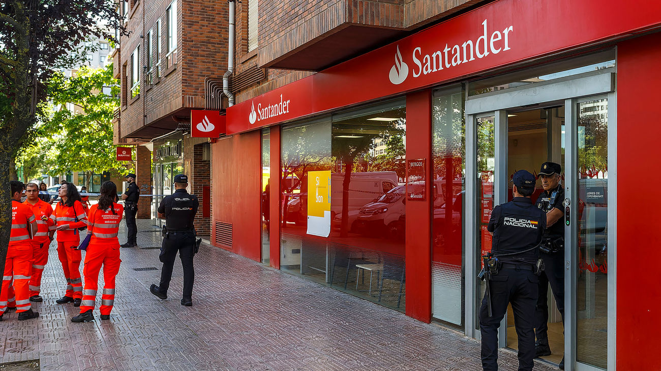 Muere el atracador de un banco en un tiroteo con la Policía Nacional en Burgos