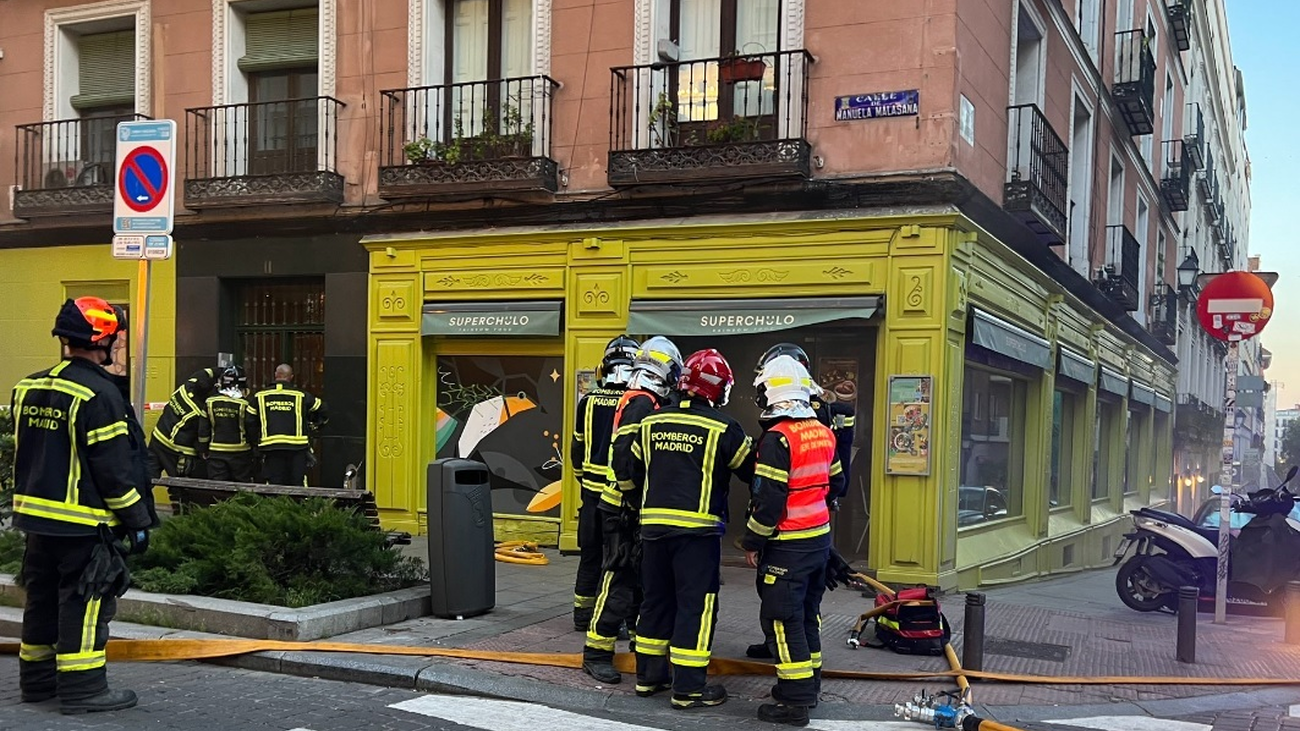 Extinguido el incendio en un restaurante de Malasaña
