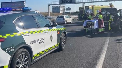Accidente de tráfico en la A5 con una herida grave