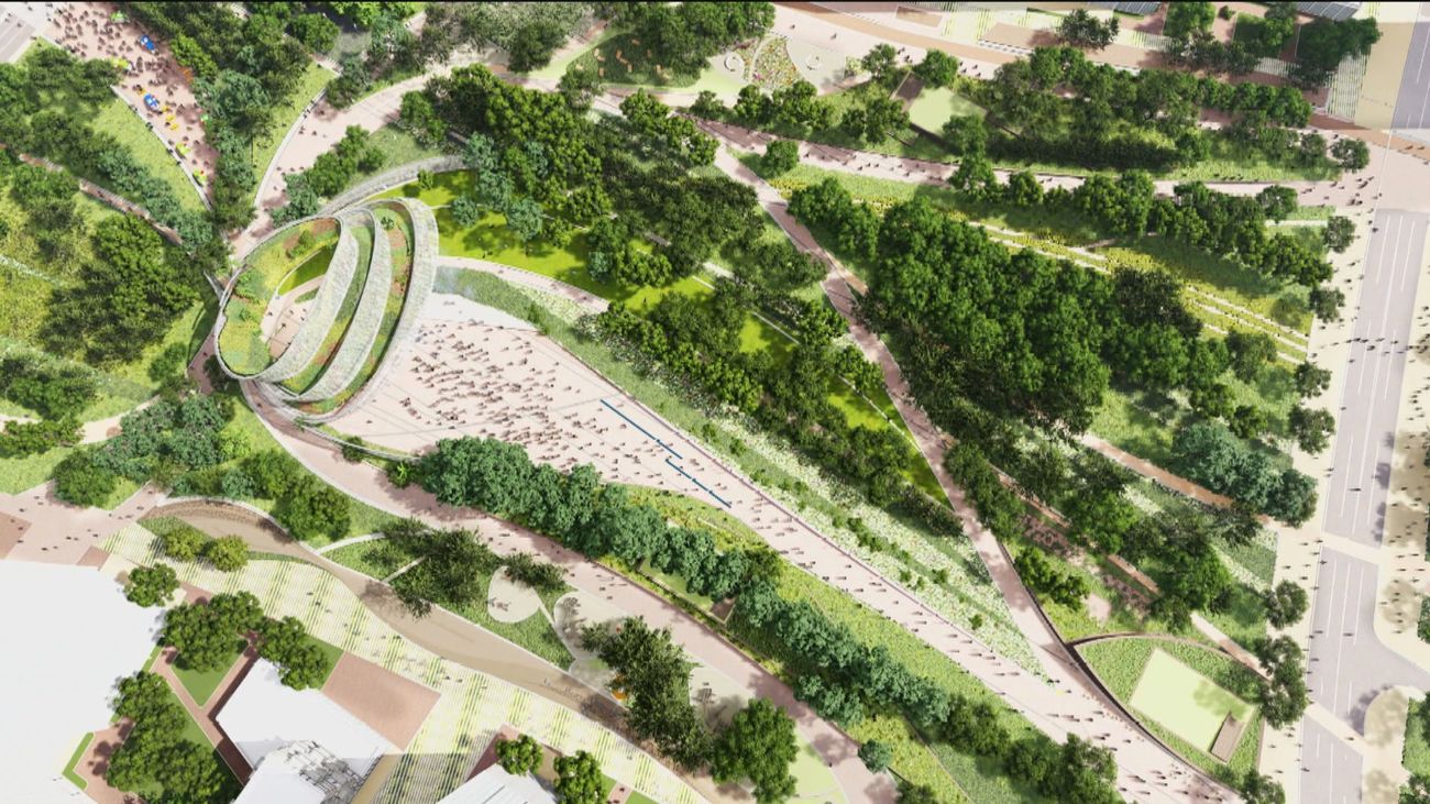 Un refugio contra el calor en Madrid Nuevo Norte