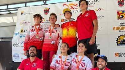 La selección madrileña de Descenso logra cinco medallas en los Nacionales