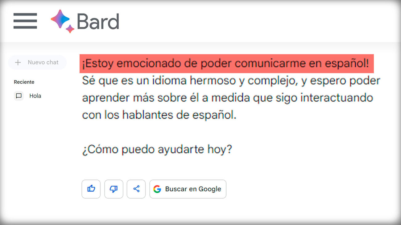 Bard ya está disponible en español