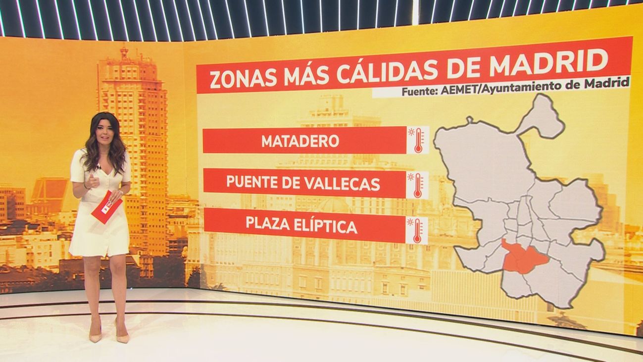 El calor va por barrios: Estas  son las zonas más calurosas de Madrid