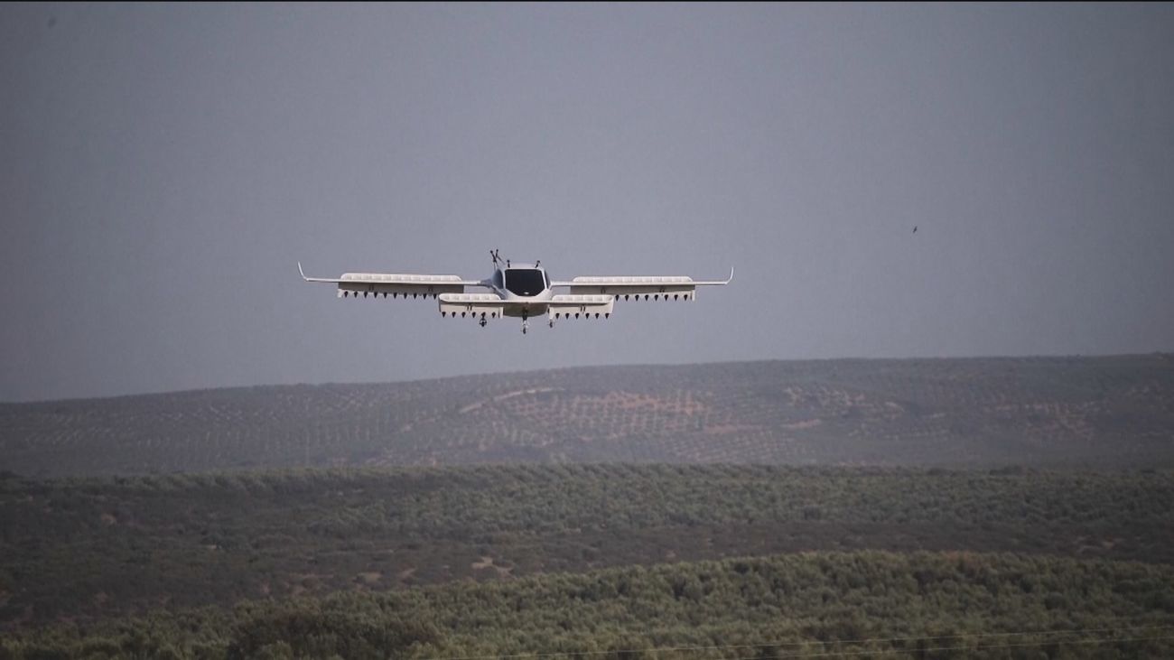 Primeras pruebas del taxi volador en Jaén