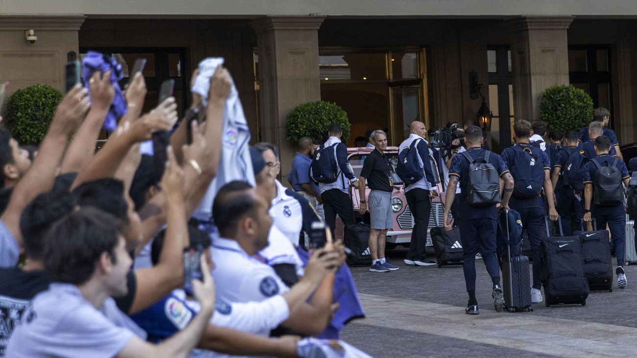 El Real Madrid llega a Los Ángeles para iniciar su gira