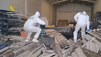 Detenido un empresario por la gestión ilegal de más de 60.000 kilos de fibrocemento