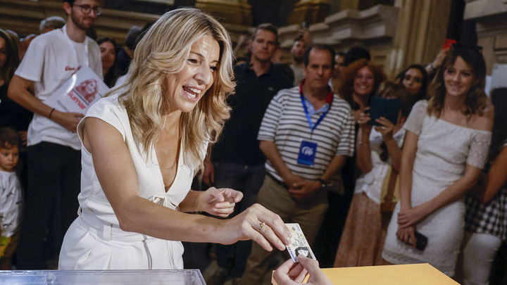 Yolanda Díaz vota en lasa Elecciones Generales 23J / EFE