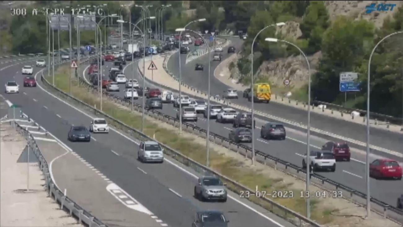 Importantes retenciones de entrada a Madrid en varias autovías