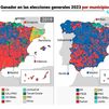 Consulta en este mapa los resultados de las elecciones generales del 32J por municipios