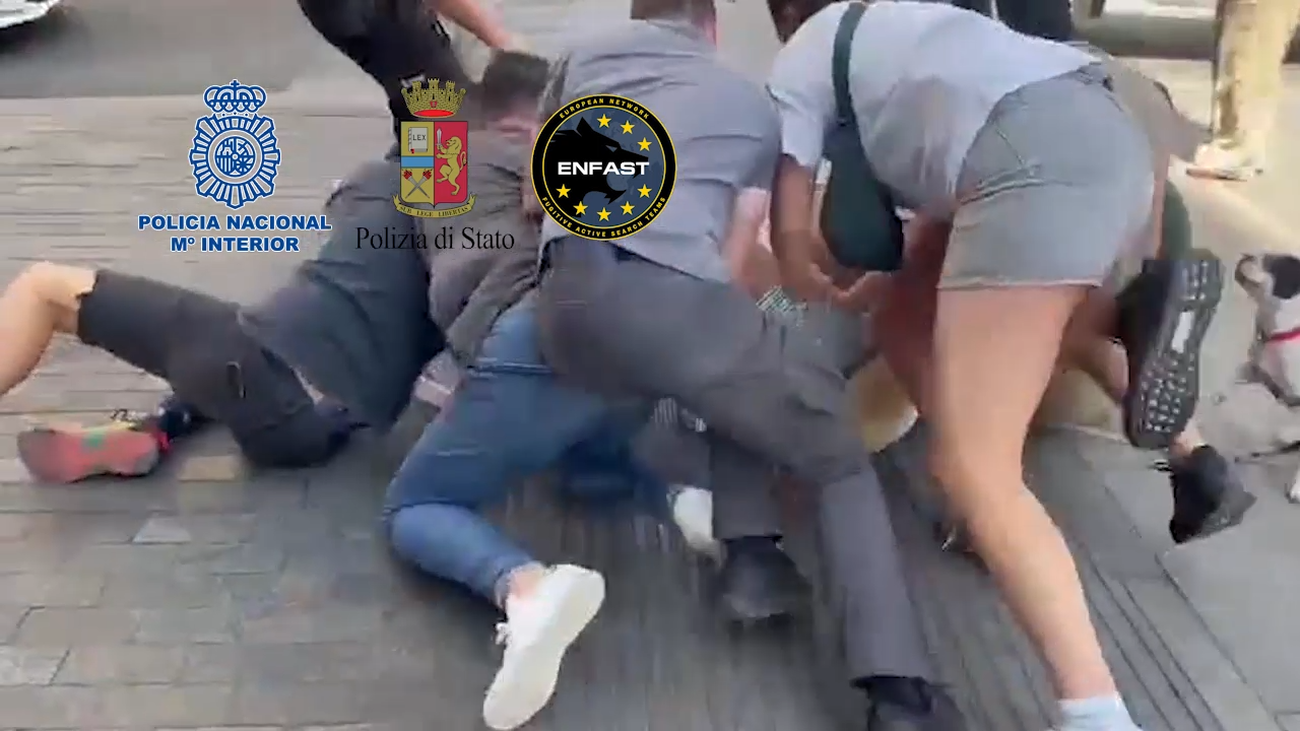 Así ha sido la espectacular detención de un peligroso narcotraficante en plena Gran Vía de Madrid
