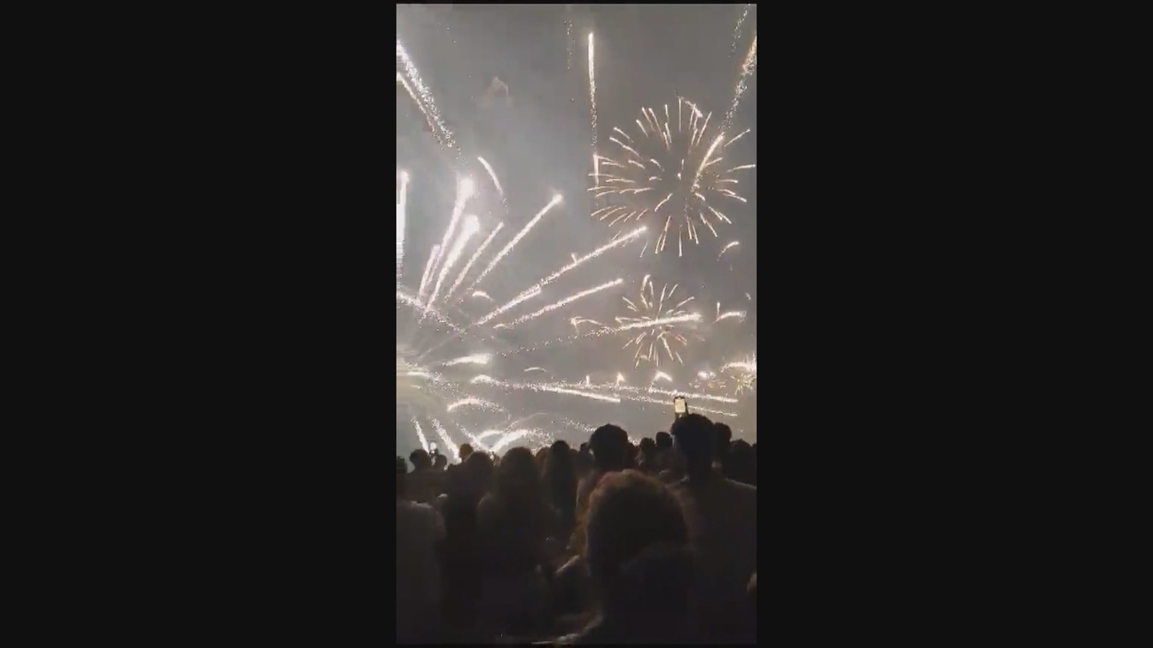 20 heridos por un cohete fuera de control en el Concurso de Fuegos Artificiales de Blanes