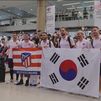 El Atlético de Madrid llega a Seúl tras más de 12 horas de vuelo