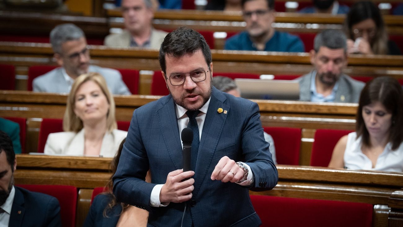 El presidente de la Generalitat catalana, Pere Aragonès