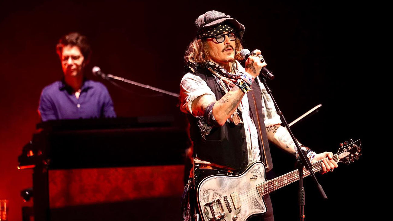 Johnny Depp en el Royal Albert Hall, Londres, 31 de mayo 2022