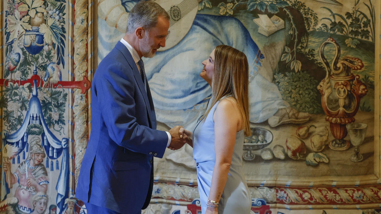 El rey inicia su actividad en Palma con las audiencias a las autoridades de Baleares