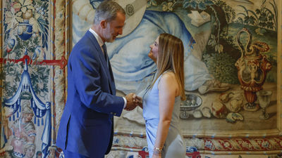 El rey inicia su actividad en Palma con las audiencias a las autoridades de Baleares