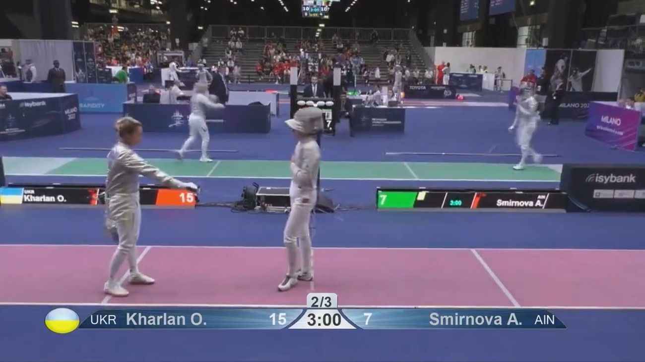 La medallista olímpica ucraniana Olga Kharlan, descalificada por no saludar a rival rusa