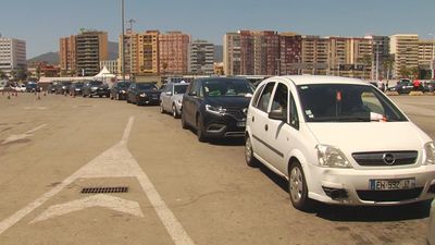 Gran afluencia de vehículos en Algeciras por la operación 'paso del estrecho'
