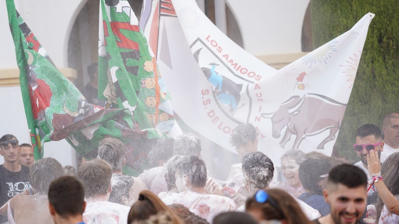 Participantes en las fiestas de San Sebastián de los Reyes