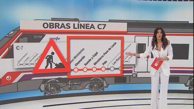 La línea C7 de Cercanías, afectada por las obras entre las estaciones de Chamartín y Pitis