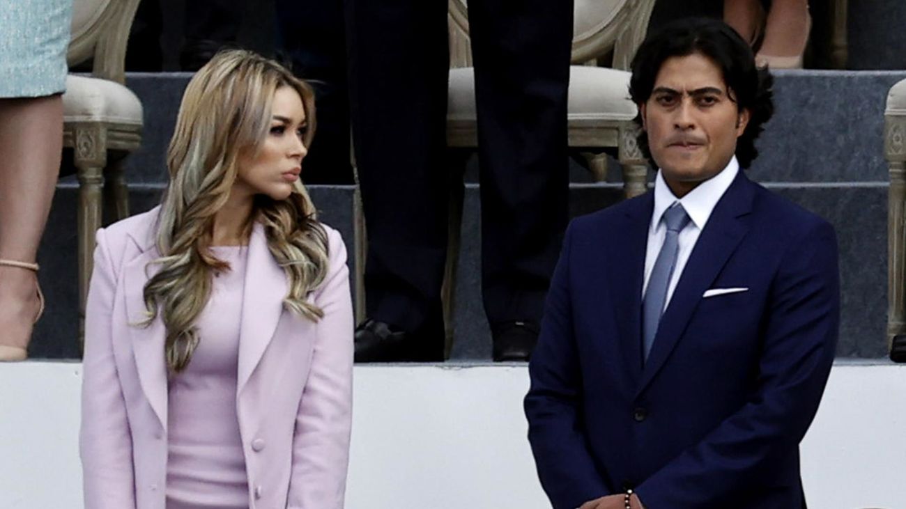 Nicolás Petro junto a su exesposa en 2022