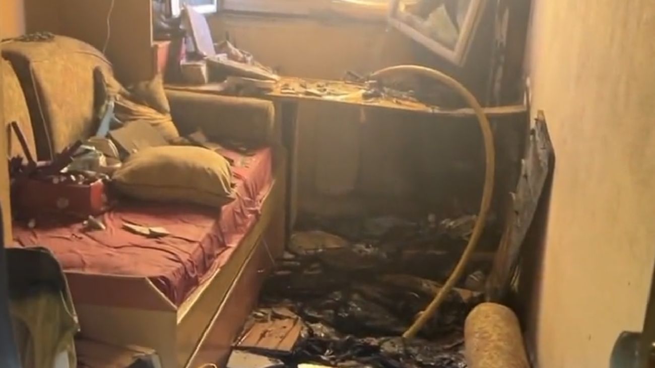 Incendio en una vivienda de Arganda
