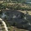 Incendio forestal urbano en Tres Cantos cerca del Soto de Viñuelas