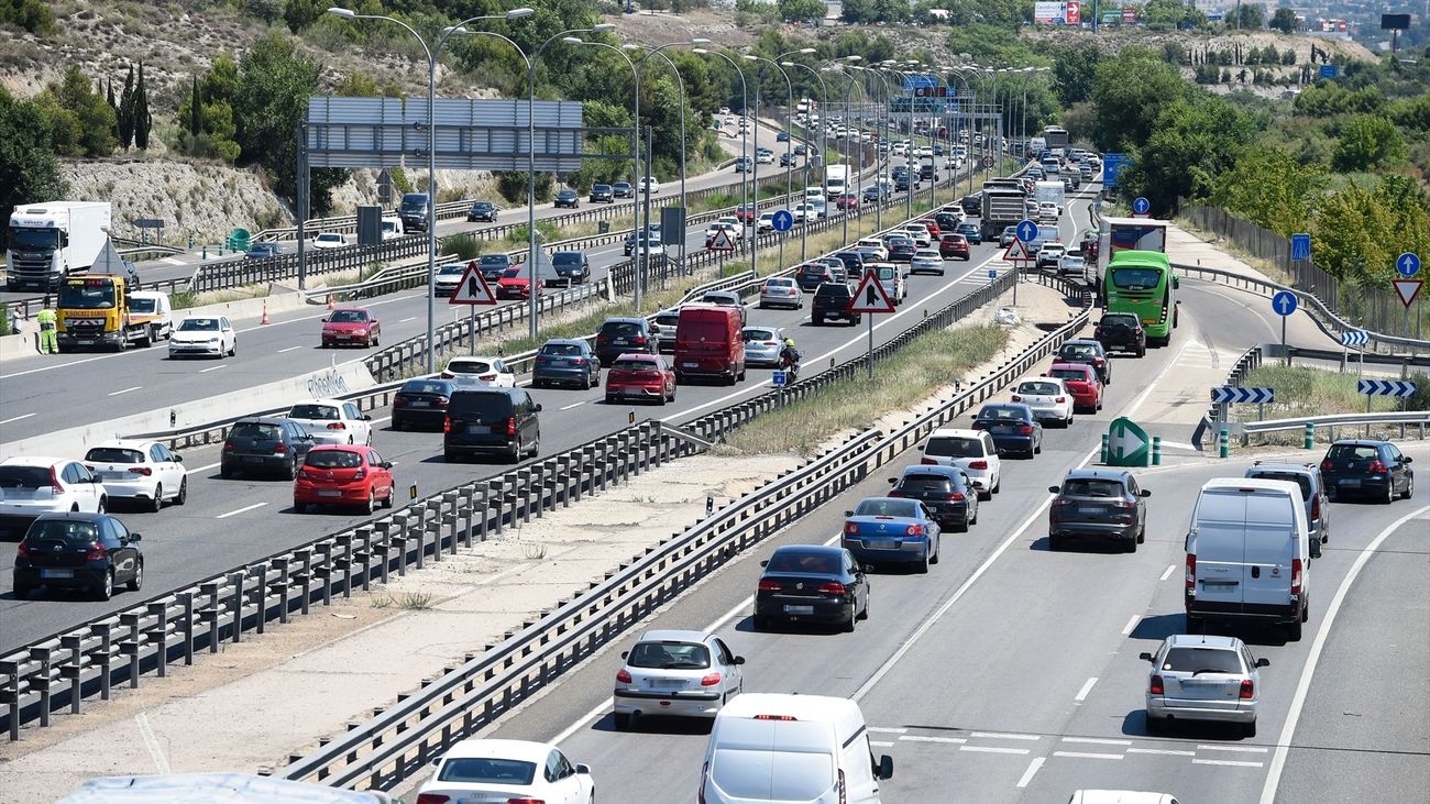 Circulación irregular en la A-1 y complicaciones en las entradas y salidas de Madrid