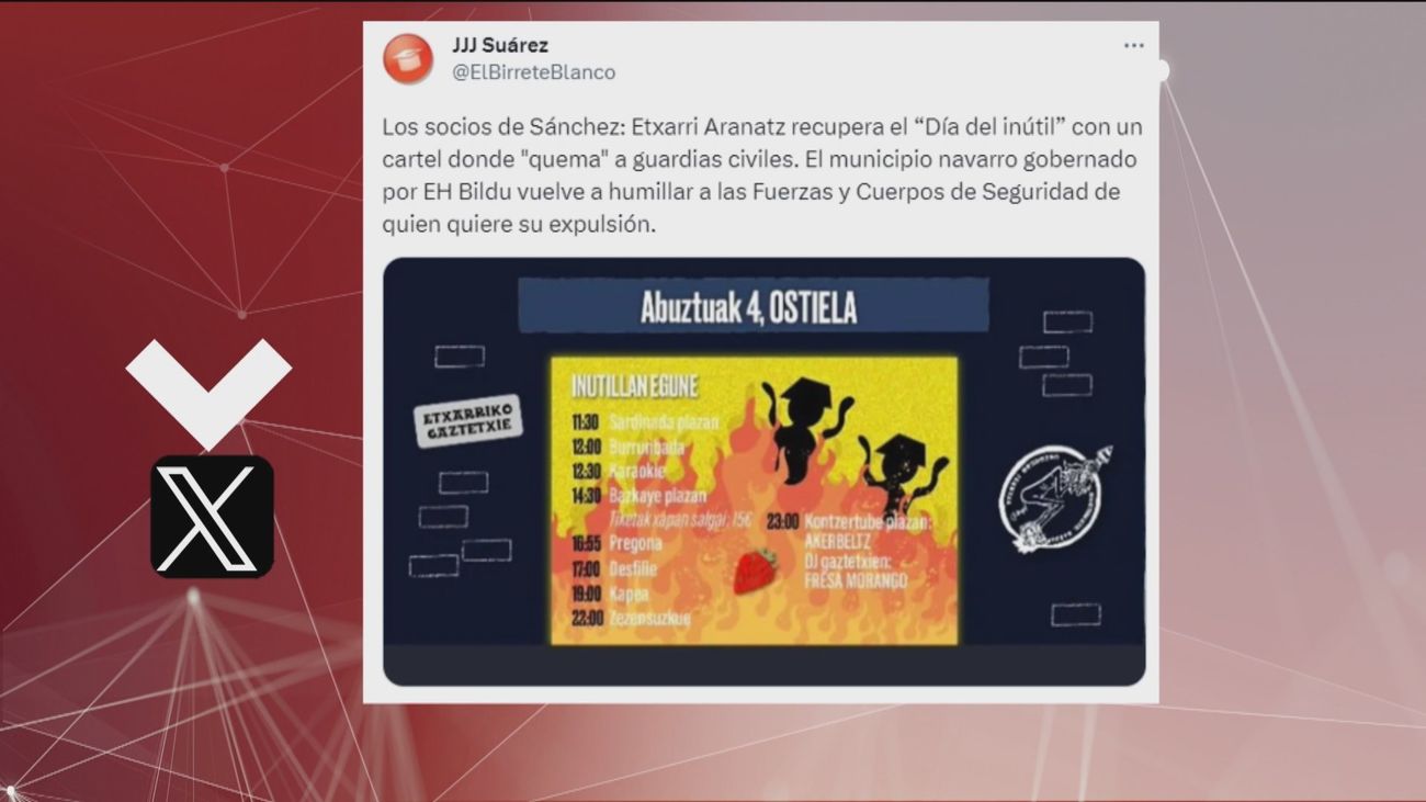 Polémica por un cartel de fiestas en Etxarri-Aranatz, Navarra