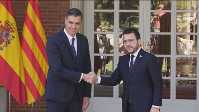 Aragonès pide aprovechar para "avanzar" hacia un referéndum e insta a Sánchez a "moverse"