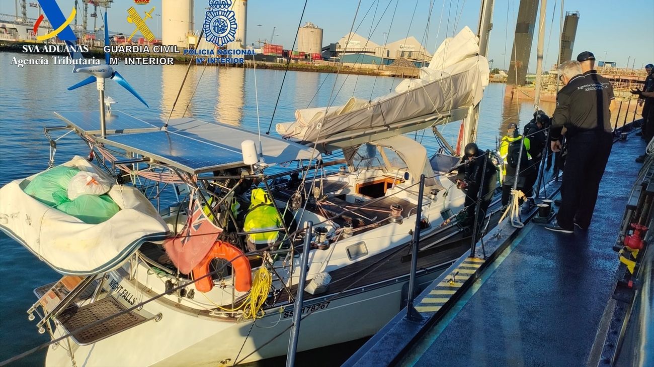 Interceptado un velero con dos toneladas de cocaína cerca de Santander